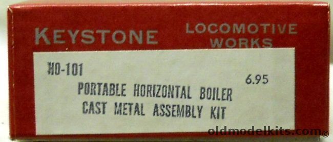 Keystone 1/87 Portable Horizontal Boiler - HO Scale, HO-101 plastic model kit
